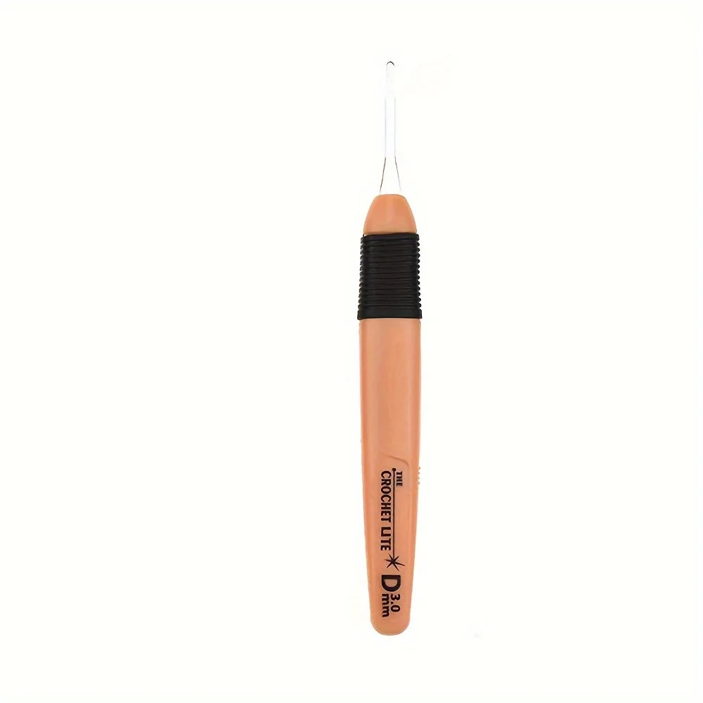 1Pc LED Light Crochet Hooks Knitting Needles Weaving Accessories Tools Crochet Hooks DIY Luminous Knitting Needle Tool