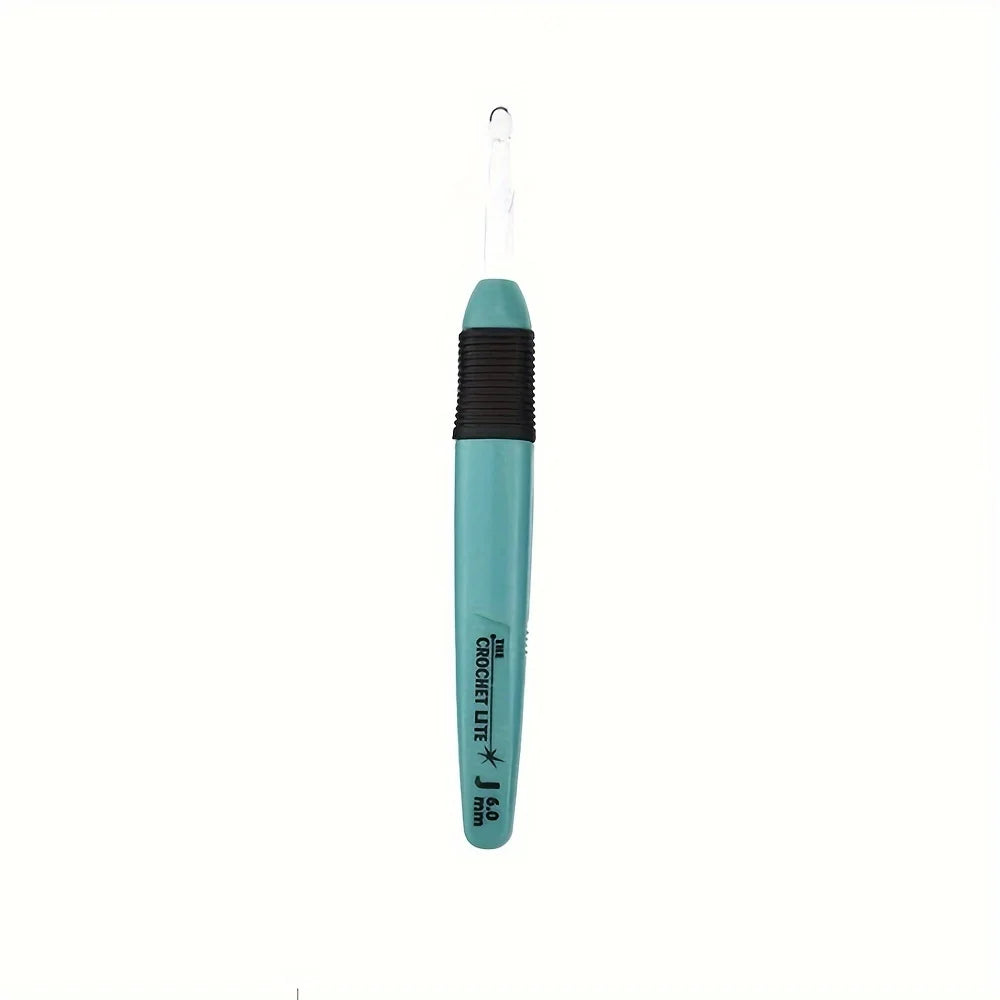 1Pc LED Light Crochet Hooks Knitting Needles Weaving Accessories Tools Crochet Hooks DIY Luminous Knitting Needle Tool