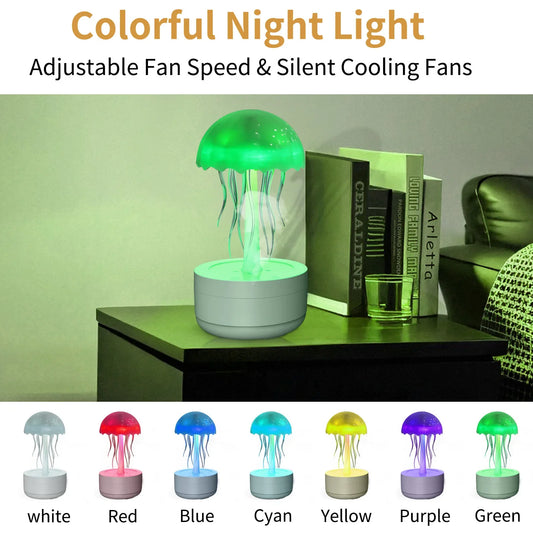 New Jellyfish Shaped Humidifier with USB, Colorful Light, Silent Operation, and Large Mist Output