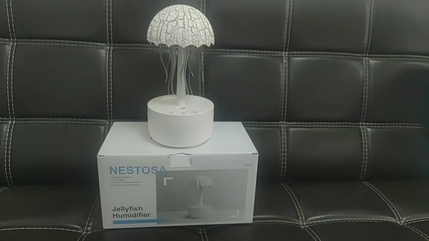 New Jellyfish Shaped Humidifier with USB, Colorful Light, Silent Operation, and Large Mist Output