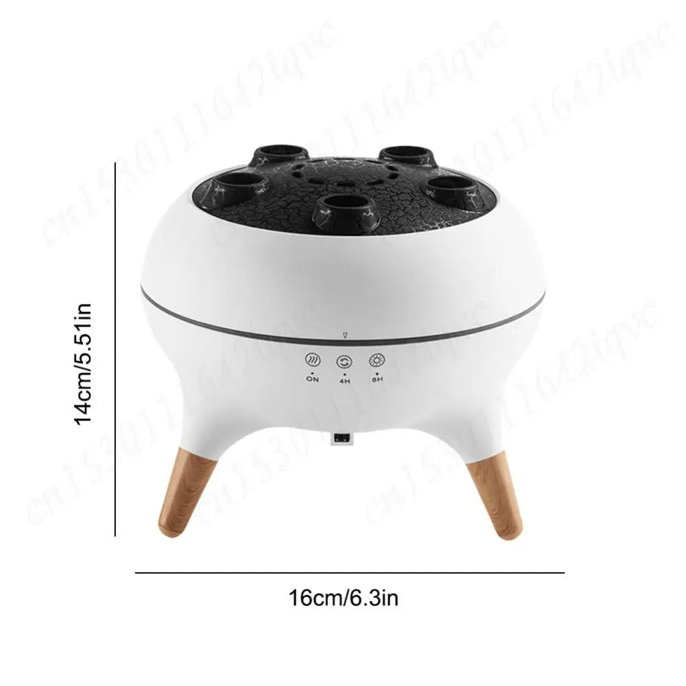 Dynamic Jellyfish Air Humidifier Essential Oil Diffuser with Colorful Night Lights Aromatherapy Diffuser for Home Bedroom Office